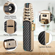 Gold & Carbon Fiber Lighter